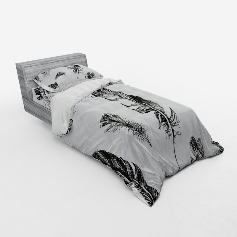 black feather duvet