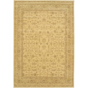 Summer Golden Lotus Open Field Area Rug