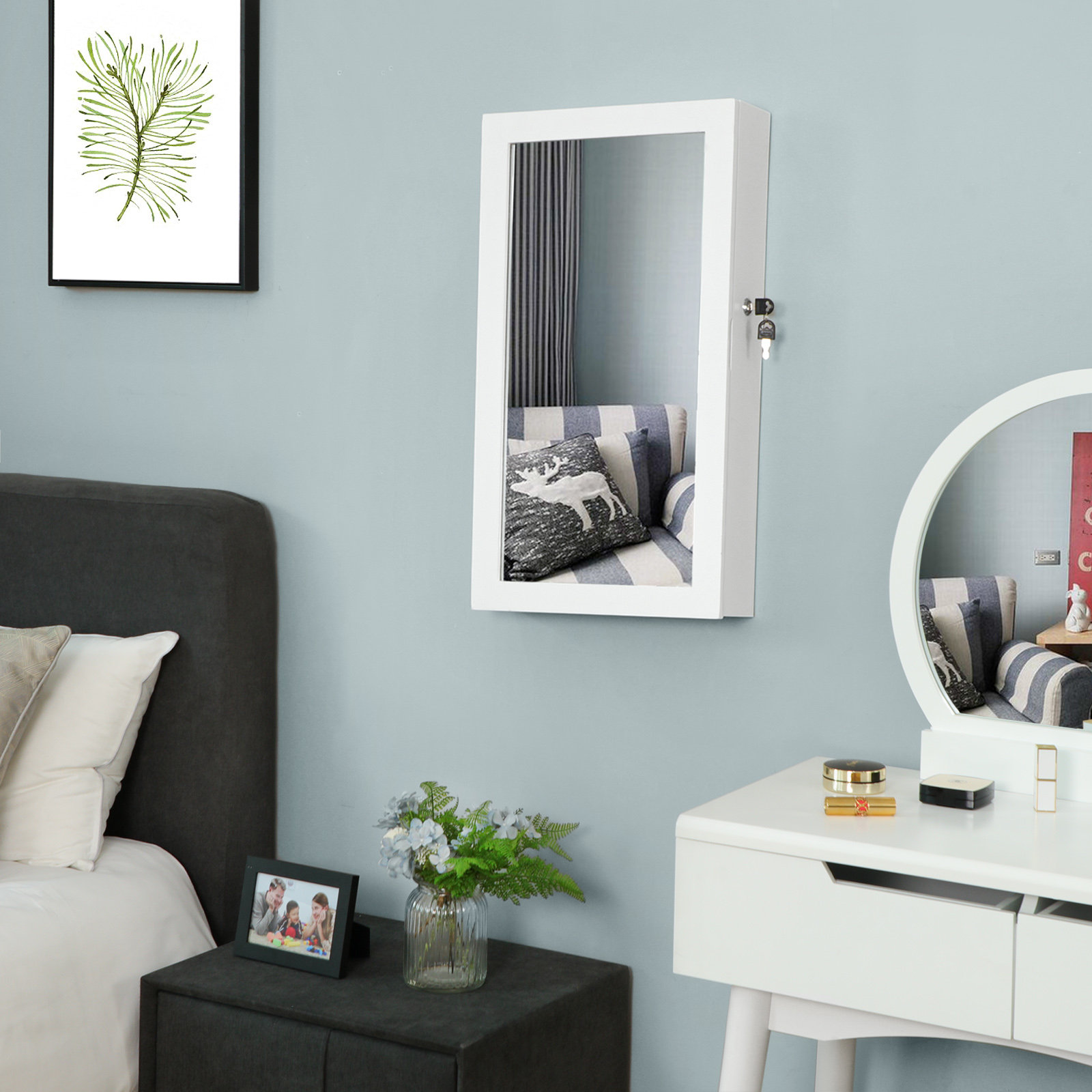 Rebrilliant Mccallum Wall Mounted Jewelry Armoire with Mirror & Reviews