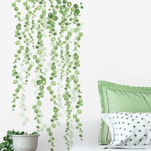 Green+coffee 5 Trees Wall Sticker Large Family Mix Decor Tree Wall Decal