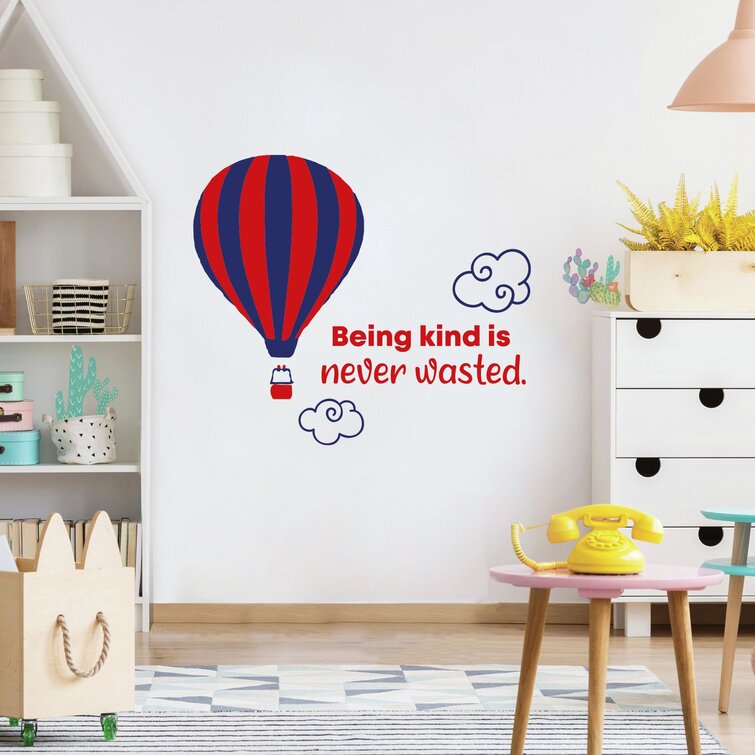 LIVE LAUGH PLAY boys vinyl wall sticker words nursery balloons fun plane fun