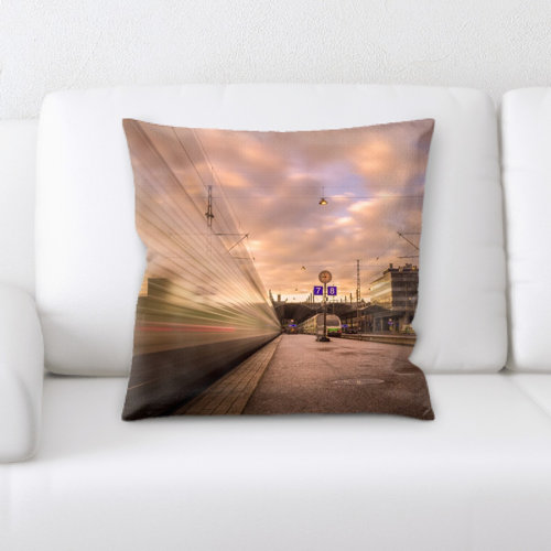 Rug Tycoon Train Experience Throw Pillow Wayfair