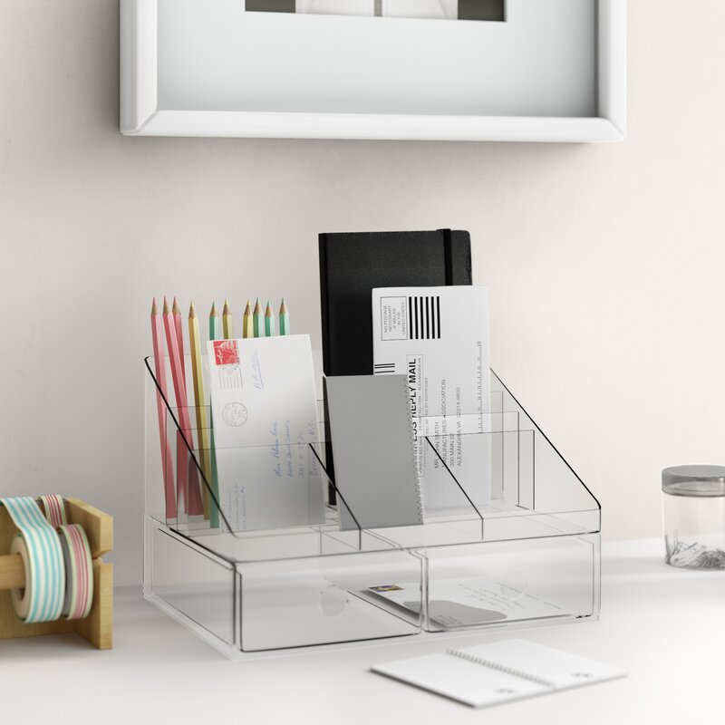 Dotted Line Dee Desk Organizer With Drawer Reviews Wayfair