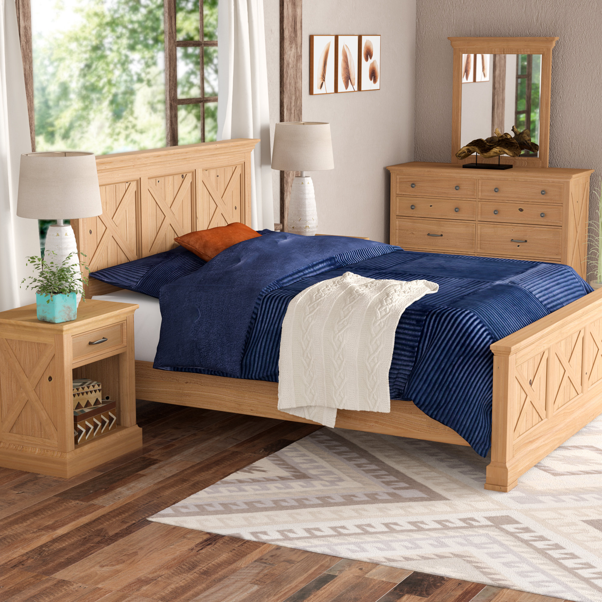 Loon Peak Burbury Country Lodge Panel Configurable Bedroom Set Wayfair