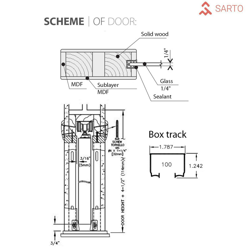 Sartodoors Planum Glass Sliding Closet Door Wayfair