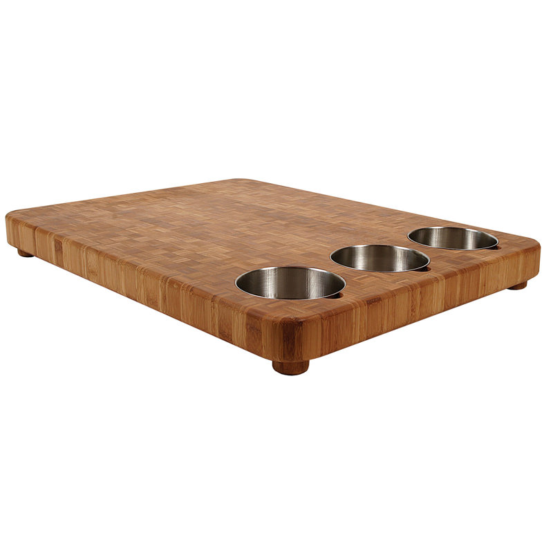 3 bowl prep board