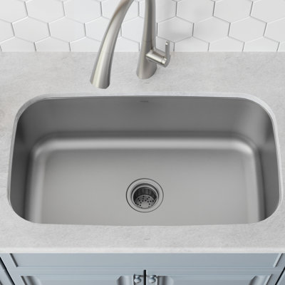 KRAUS Premier Undermount Single Bowl 18-Gauge Stainless Steel Kitchen Sink