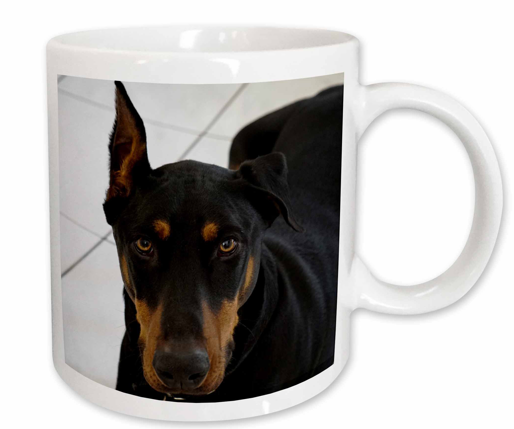 doberman coffee mug