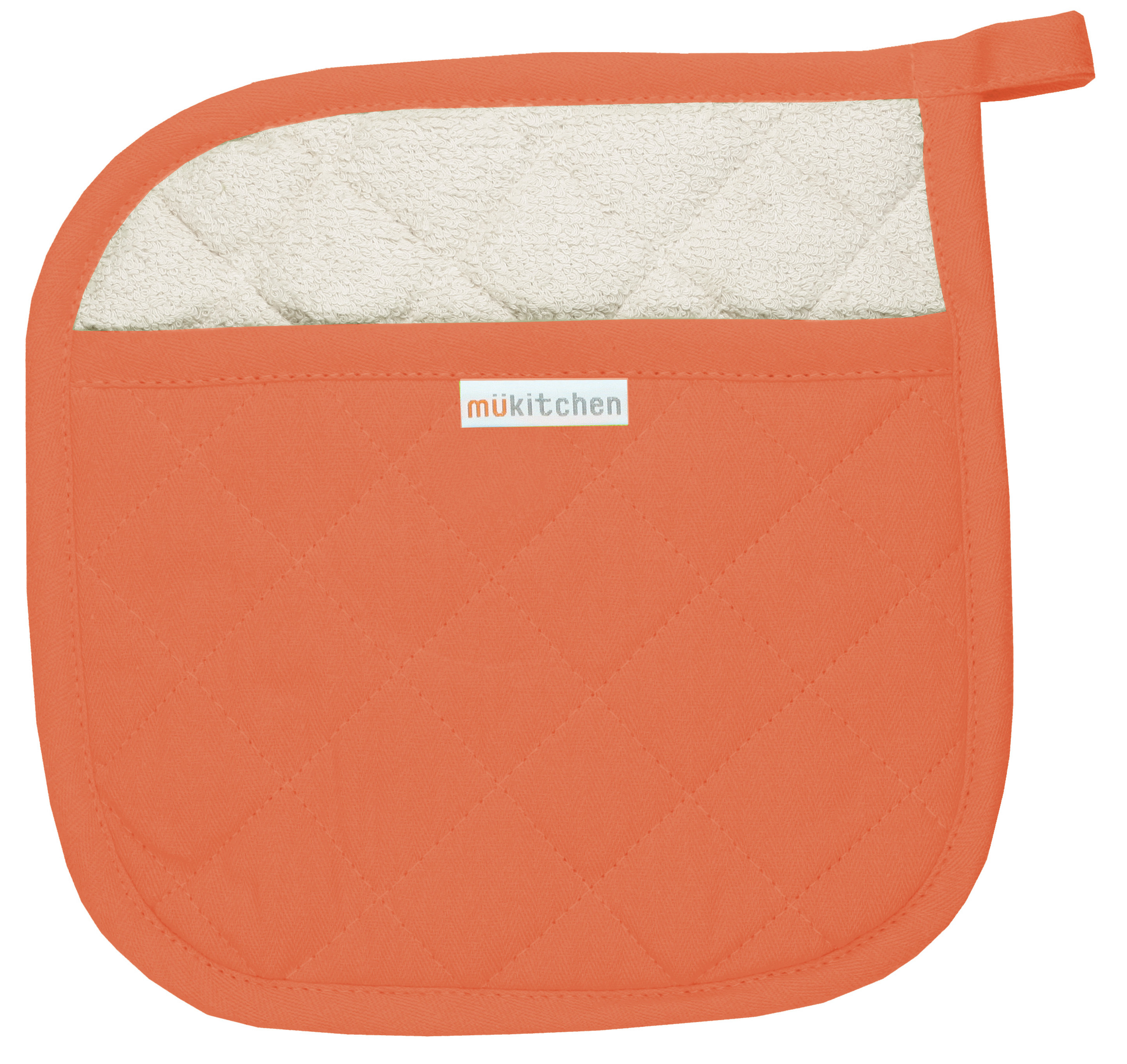 MUkitchen 100/% Quilted Cotton Pot Holder Aquamarine