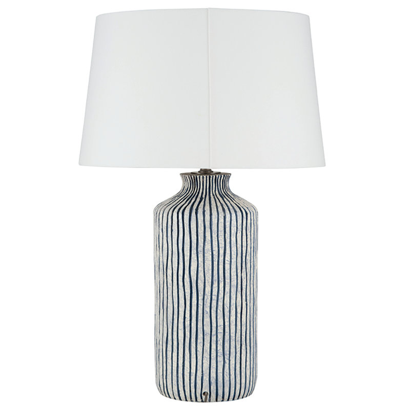 black and white lamp base
