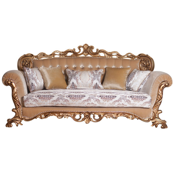Carved Wooden Sofa Wayfair