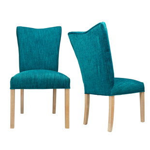Politte Spring Seating Double Dow Upholstered Parsons Chair (Set Of 2) by One Allium Way Great Reviews