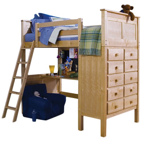 McKenzie Twin Loft Bed with Dresser