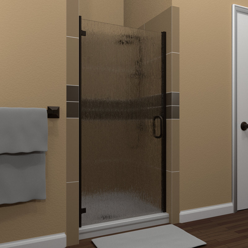 Arizona Shower Door Mp Swinging 27 X 67 Hinged Semi Frameless Shower Door Wayfair