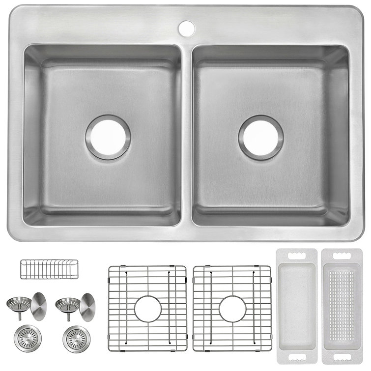 Kitchen sinks offset drain