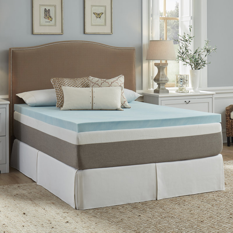 Alwyn Home Granville 3 Memory Foam And Gel Foam Mattress Topper