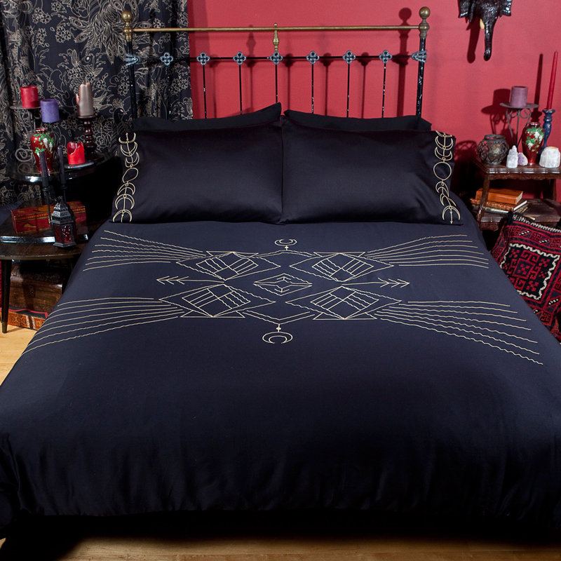 Sin In Linen Moon Phase Duvet Cover Reviews Wayfair Moon Phase Duvet Cover
