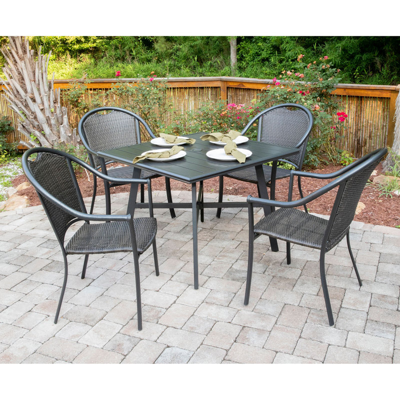 Charlton Home Bearden 5-Piece Commercial-Grade All-Weather ...