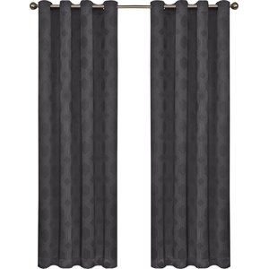 Little Italy Geometric Blackout Thermal Grommet Single Curtain Panel