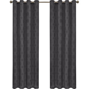 Little Italy Geometric Blackout Thermal Grommet Single Curtain Panel