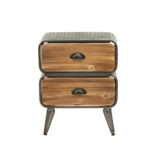 Krish Rounded 2 Drawer Nightstand by Williston Forge