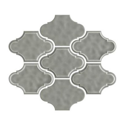 3" x 4" Glazed Ceramic Arabesque Mosaic Tile