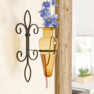 Wall Vases Wan Amphora Vase On Fleur Lis Sconce