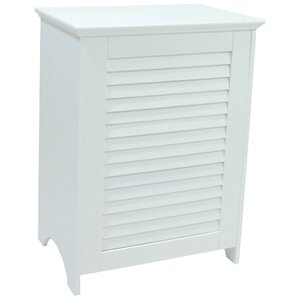 Louvered Front Cabinet Laundry Hamper