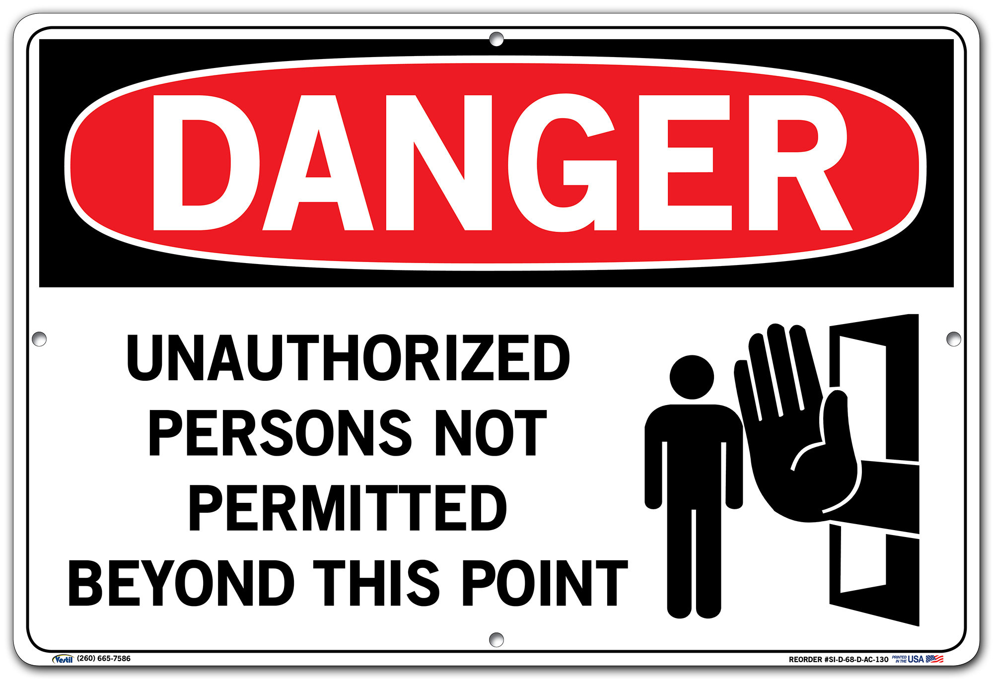 No Unauthorized Persons Allowed Beyond This Point, Off Limits, You Are