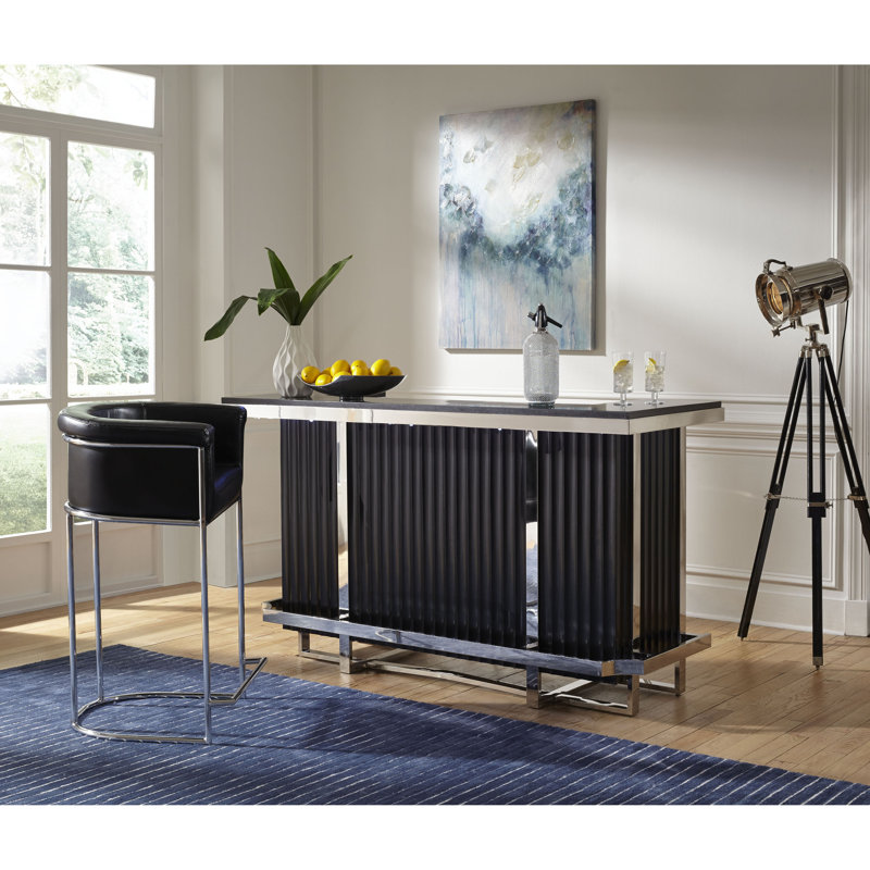 Orren Ellis Orrin Bar Set With Wine Storage Wayfair Orren Ellis Orrin Bar Set With Wine