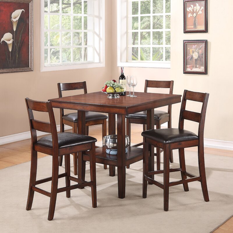 Sela 5 Piece Counter Height Dining Set Images