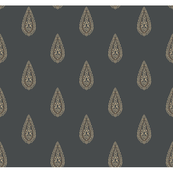 Bungalow Rose Barta Luxury Teardrop 27 L X 27 W Wallpaper Roll