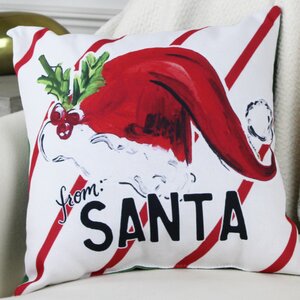 From Santa Hat Throw Pillow