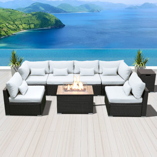 outdoor fire pit sectional set