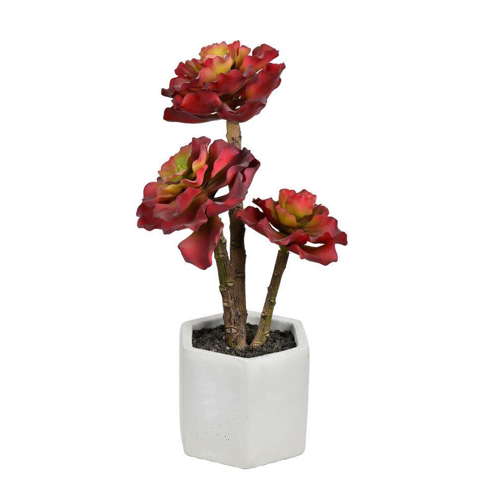 Primrue 13'' Faux Succulent Plant in Cement Pot Wayfair