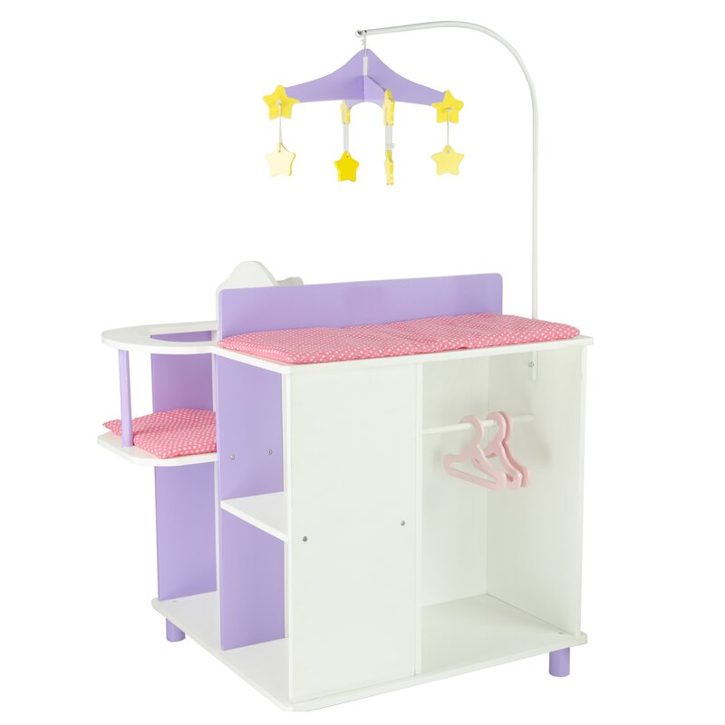 baby doll bed and changing table