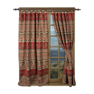 Log Cabin Curtains Wayfair Lamoureux Bear And Moose Cabin Single Curtain Panel