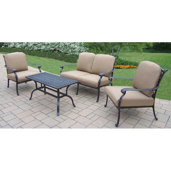 Darby Home Co Bosch 4 Piece Conversation Set with Cushions ...