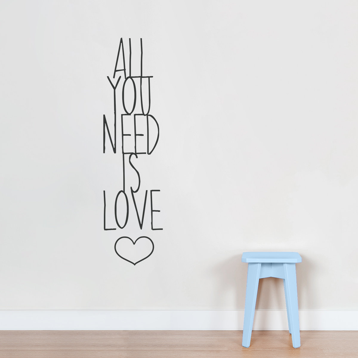 Wallums Wall Decor All You Need Is Love Wall Decal Wayfair