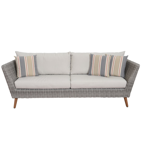 Newbury Patio Sofa With Cushions Reviews Joss Main Newbury Patio Sofa With Cushions