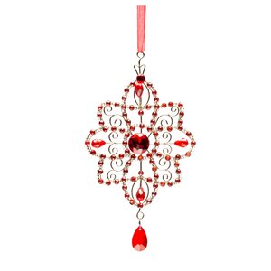 Crystal Star Holiday Ornament (Set of 2)