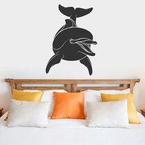 0304 Interesting Lovely Dolphin Design Wall Sticker Decal Home Room Mural Decor