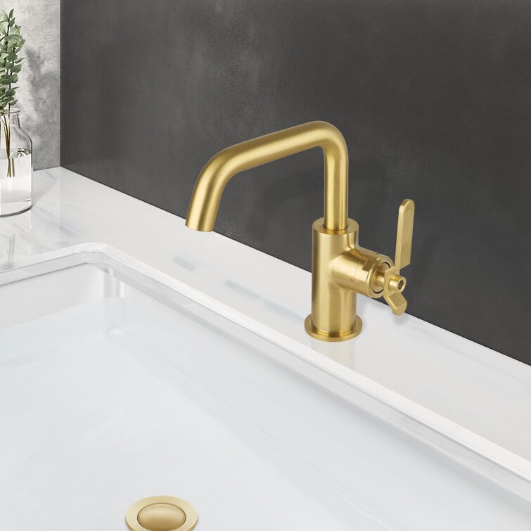 EZANDA Single Hole Faucet Bathroom Faucet with Drain Assembly & Reviews ...