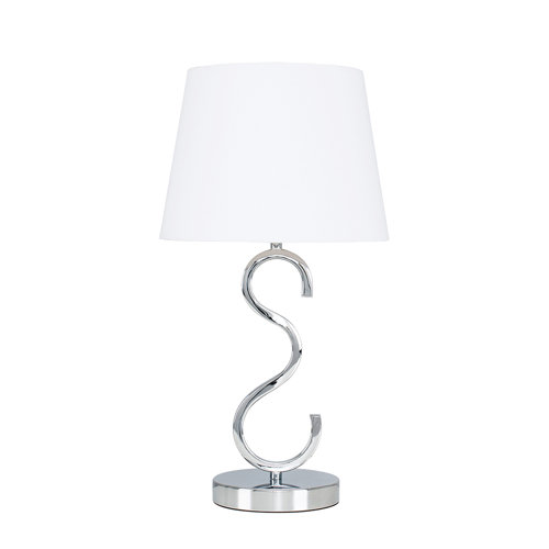 Champagne 48.5cm Table Lamp Fairmont Park Shade Colour: White, Bulb Included: Yes