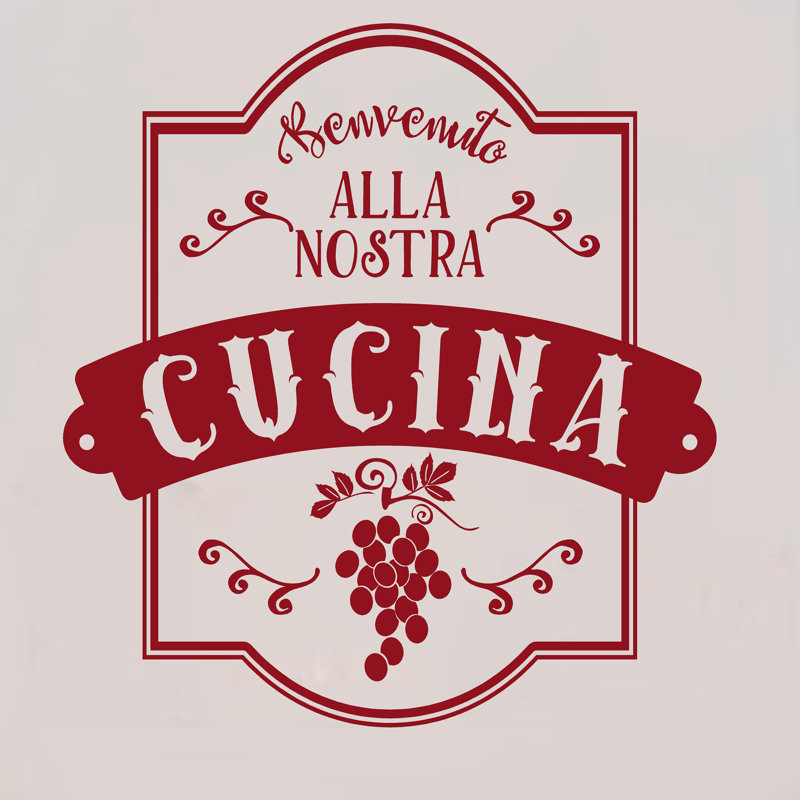 Enchantingly Elegant Benvenuto Alla Nostra Cucina Italian Vinyl