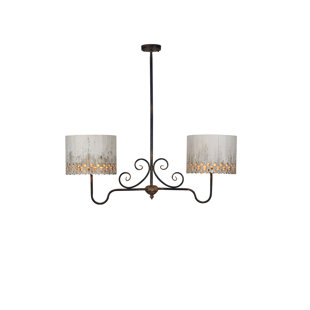 Go to store & view more images Heidi 2-Light Shaded Chandelier by Ophelia & Co.