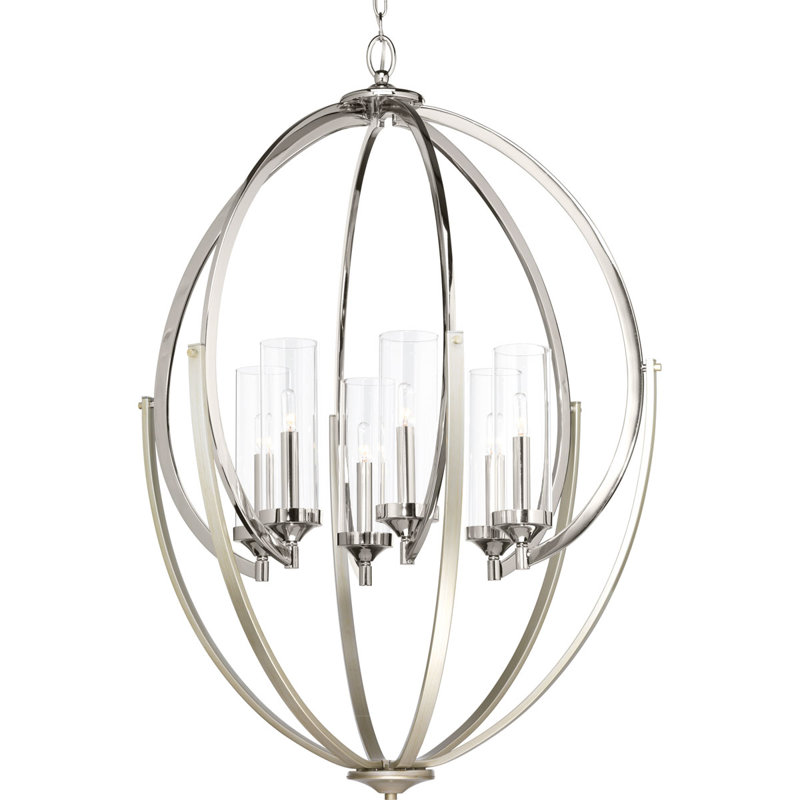 Zaleski 6 Light Candle Style Chandelier Reviews Allmodern Zaleski 6 Light Candle Style Chandelier