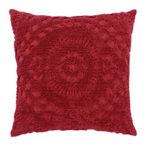 red euro pillow shams