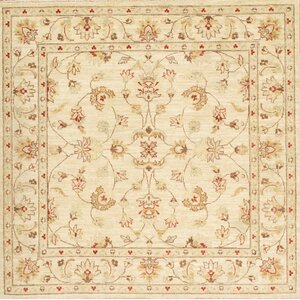 Ferahan Hand-Knotted Beige Area Rug