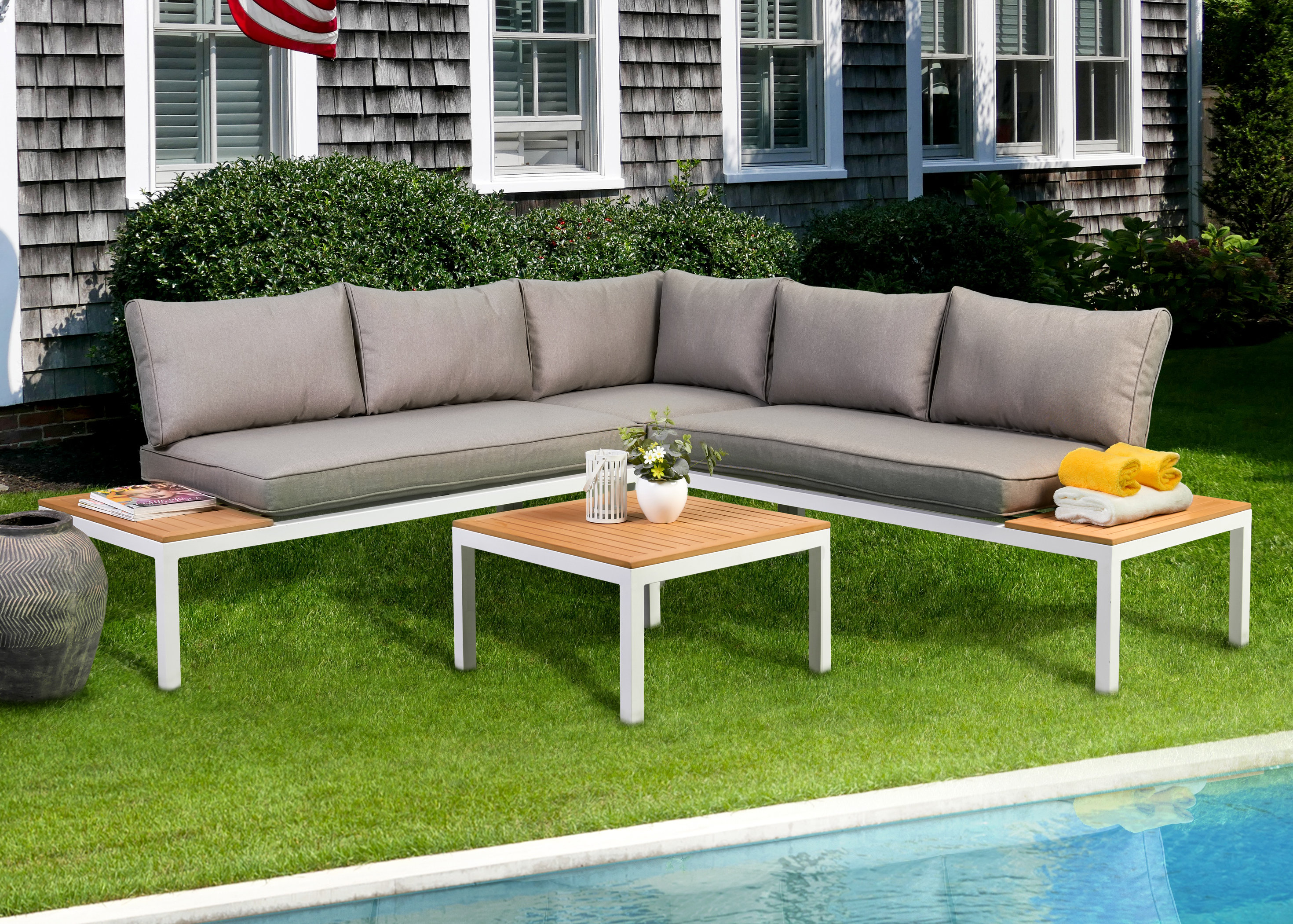 Bayou Breeze Watson Patio Sectional With Cushions Wayfair Bayou Breeze Watson Patio Sectional
